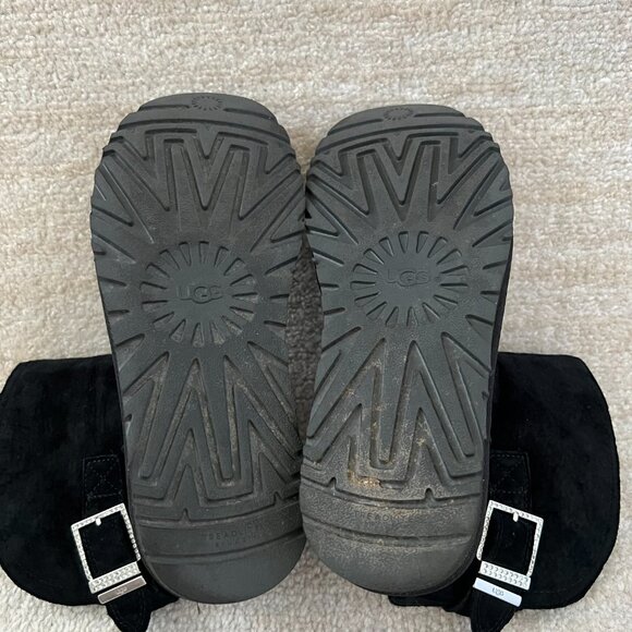 UGG Remora Bling Buckle Black Boots 8 - Picture 8 of 8